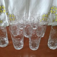 Кристални чаши за вода , снимка 2 - Антикварни и старинни предмети - 42225023