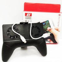 3в1 Джойстик с охладител и преносима батерия-Cooling GI GAMEPAD, Черен, снимка 2 - Селфи стикове, аксесоари - 30224413