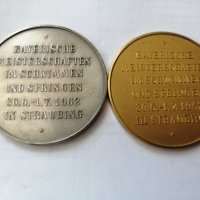Немски медали по плуване 1962г, снимка 2 - Антикварни и старинни предмети - 36950332