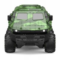 Радиоуправляем Акумулаторен Военен Камион 6WD Off-Road LED 22км/ч с 3 батерии, снимка 2 - Коли, камиони, мотори, писти - 39375169