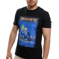 Нова мъжка тениска с дигитален печат на музикалната група Megadeth, снимка 6 - Тениски - 37674893