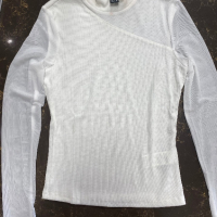 Shein Бяла блуза S, снимка 2 - Блузи с дълъг ръкав и пуловери - 44523456