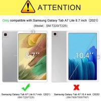 Удароустойчив защитен калъф за Samsung Galaxy TabA7 lite със стойка, снимка 3 - Калъфи, кейсове - 44466589