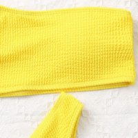 Бански рипс с едно рамо в жълто, снимка 5 - Бански костюми - 36884687