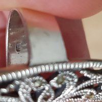 Сребърни гривни, висулки, пръстени, ретро обеци., снимка 3 - Пръстени - 30456325