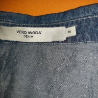 Страхотна дънкова риза VERO MODA размер М, снимка 3 - Ризи - 30530471