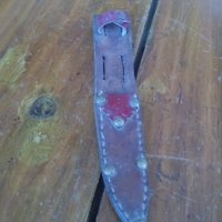 Стара кожена кания за нож, снимка 1 - Антикварни и старинни предмети - 29320839