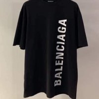 Дамска черна тениска  Balenciaga , снимка 2 - Тениски - 33737535