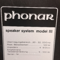 Тонколони PHONAR model- III, снимка 4 - Тонколони - 44527972