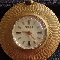 Механичен колекционерски часовник CHAIKA 17 JEWELS USSR дебела позлата перфектно състояние 38016, снимка 4 - Антикварни и старинни предмети - 40757076