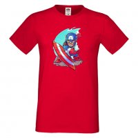 Мъжка тениска Marvel Captain America Игра,Изненада,Подарък,Геймър,, снимка 7 - Тениски - 36790439