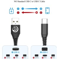 2 броя Aioneus USB C кабел 3A , за бързо зареждане 1,8 м, плетена оплетка, снимка 6 - USB кабели - 42624587