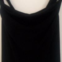 Черна рокля с гръцко деколте, снимка 3 - Рокли - 29214984