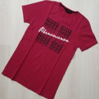 Тъмночервена тениска размер ХХС, снимка 1 - Детски тениски и потници - 30767540