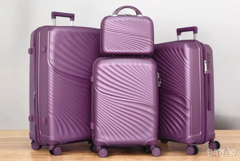 Комплект куфари и чанта, снимка 1
