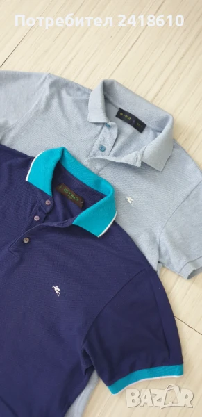 ETRO Milano Pique Cotton Italy  Mens Size S и  M  ОРИГИНАЛ! Мъжки Тениски - 2 Броя!, снимка 1