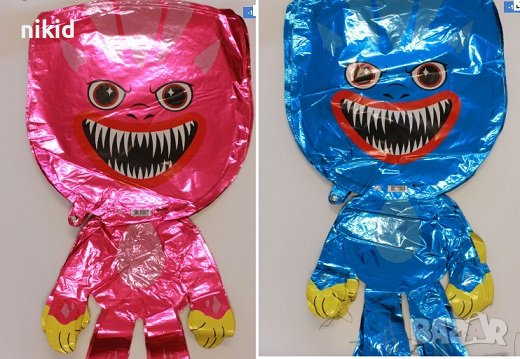 Хъги Лъги Huggy Wuggy цял ръст фолио фолиев балон хелий или въздух парти рожден ден, снимка 1