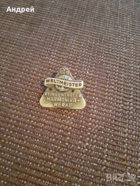 Стара емблема акордеон Weltmeister #2, снимка 1