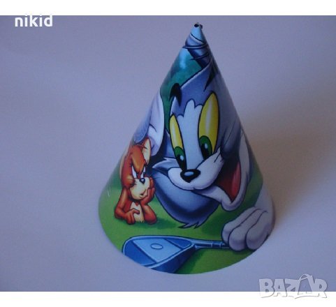 Том и Джери Tom and Jerry Голяма парти шапки шапка рожден ден, снимка 1