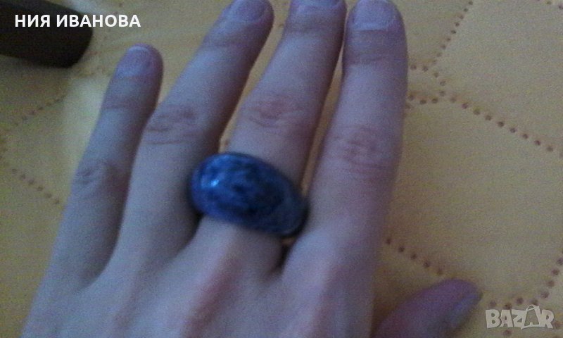 Пръстен от минерал , снимка 1