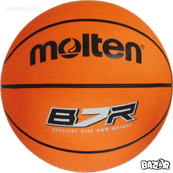 Баскетболна топка B7R – гумена топка, не се хлъзга, подходяща за игра на открито и закрито. , снимка 1