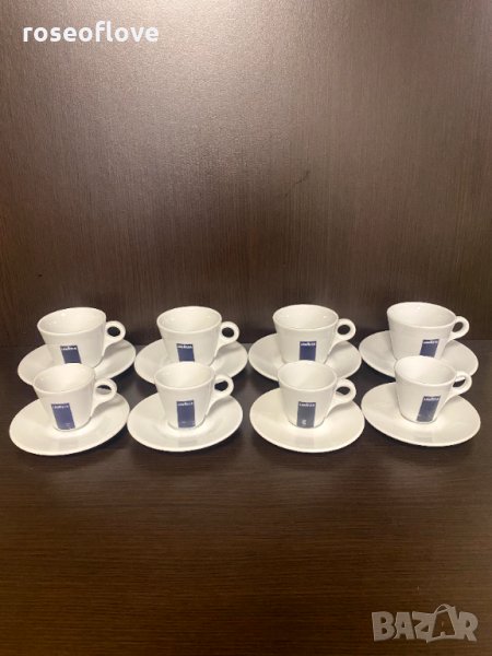 Лаваца / Lavazza оригинални италиански порцеланови чаши за кафе и капучино, снимка 1