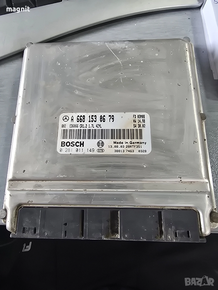 A6681530679 ECU Компютър двигател Mercedes Vaneo 0281011149, снимка 1