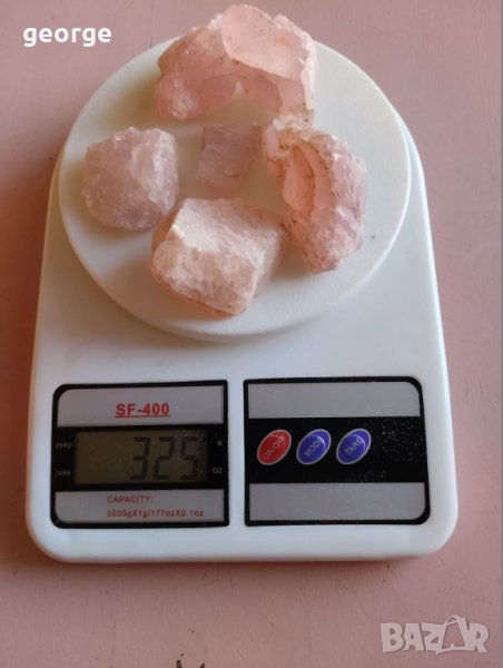 Розов кварц - необработен : произход Мозамбик - 325 грама, снимка 1