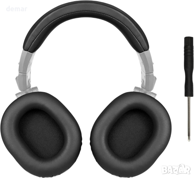 SOULWIT Резервен комплект подложки за уши и лента за глава за слушалки ATH M50, M50X, M50XWH, снимка 1