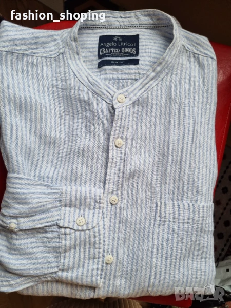 Мъжка ленена риза Angelo Litrico, размер XXL, снимка 1