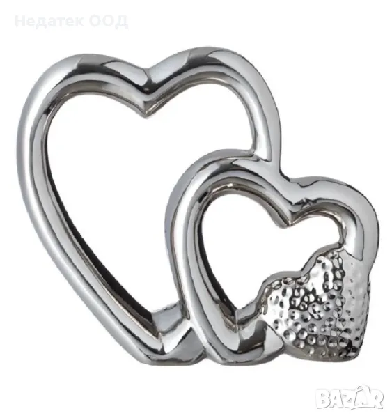 Декоративна украса сърца, 19x5x16 см, снимка 1