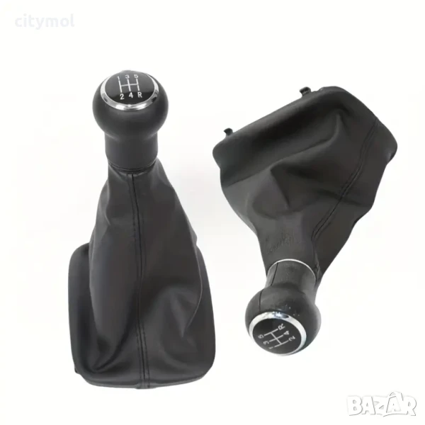 Кожен маншон с топка за скоростен лост за AUDI A4,A6,A8 - 5 скорости, снимка 1