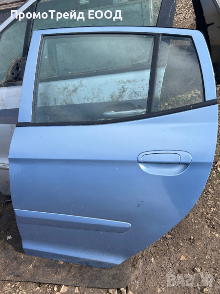 Задна лява врата светло син Kia Picanto Киа Пиканто, снимка 1