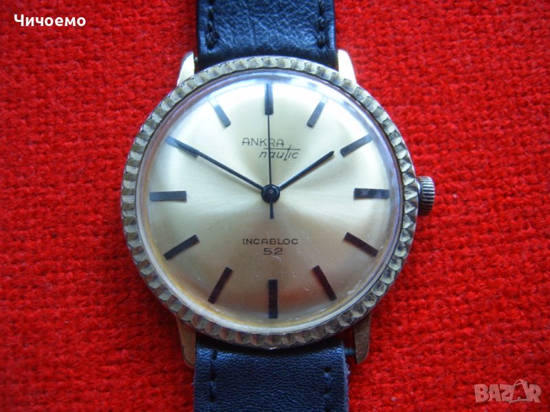 Anкra Nautic Incabloc 52 швейцарски мъжки ръчен часовник, снимка 1