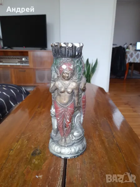 Стара гипсова ваза, снимка 1