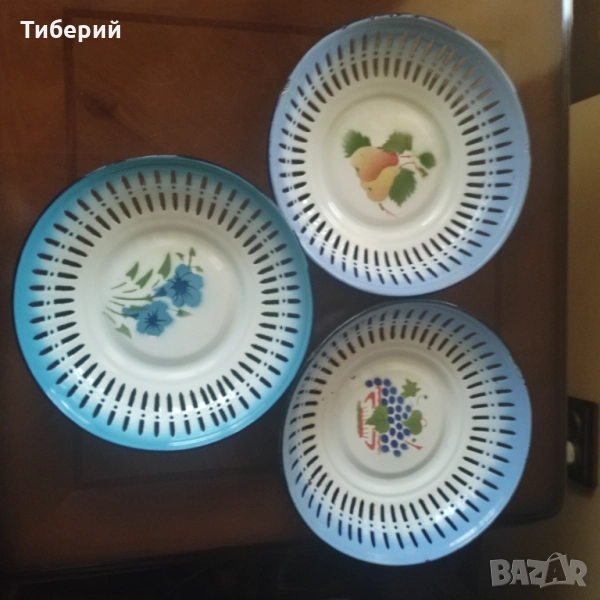 Емайлирана панера/фруктиера, снимка 1