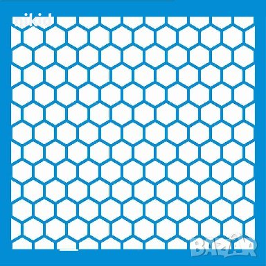 Медена пчелна пита килийки шестоъгълници мрежа стенсил шаблон спрей за торта украса сладки Scrapbook, снимка 1