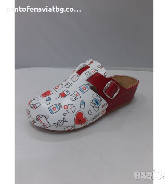 Дамско сабо цветен принт 36/41, снимка 1