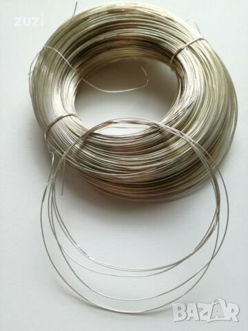 Сребърна тел ф 0,30 мм - 999 сребро, снимка 1