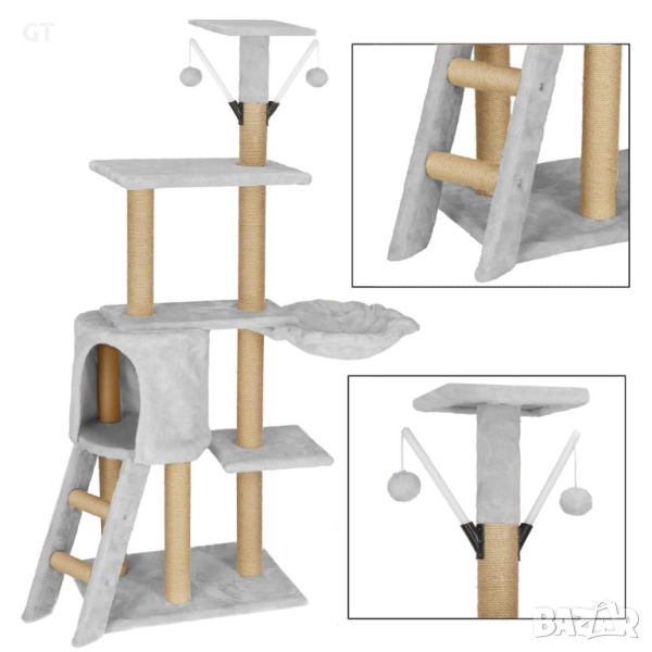 Котешко дърво, катерушка за котка 136 см, кула - 5 нива, снимка 1
