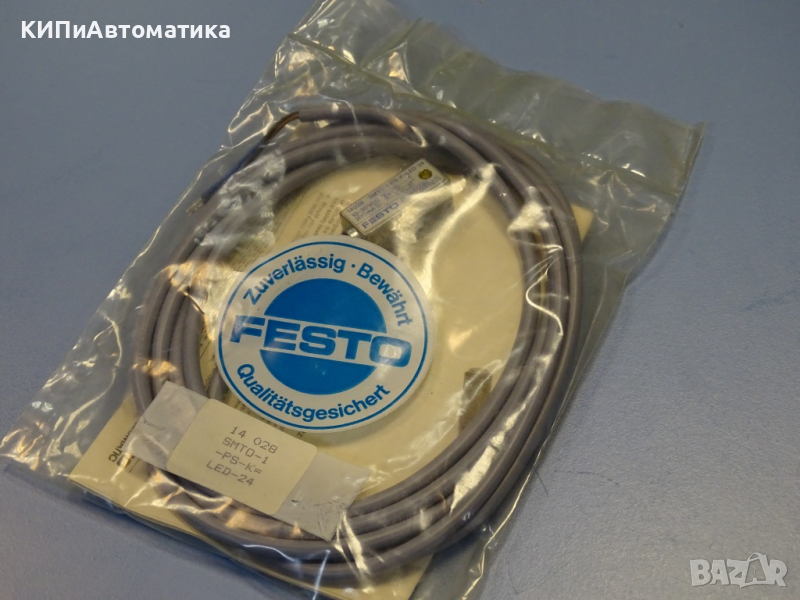 Индуктивен сензор Festo SMTO-1-PS-K-LED-24 proximity switch, снимка 1
