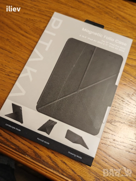pitaka magnetic folio case for 11 ipad pro 2022 10.9 ipad air ipad air 2024, снимка 1