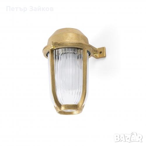 FARO - Фасаден аплик лампа лят месинг ip44, снимка 1