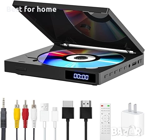 SHIWAKOT DVD плейър  HDMI DVD/CD с USB, AUX, HDMI, RCA порт, дистанционно управление , снимка 1