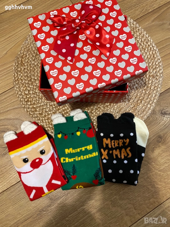 Коледни чорапи в кутия, снимка 1