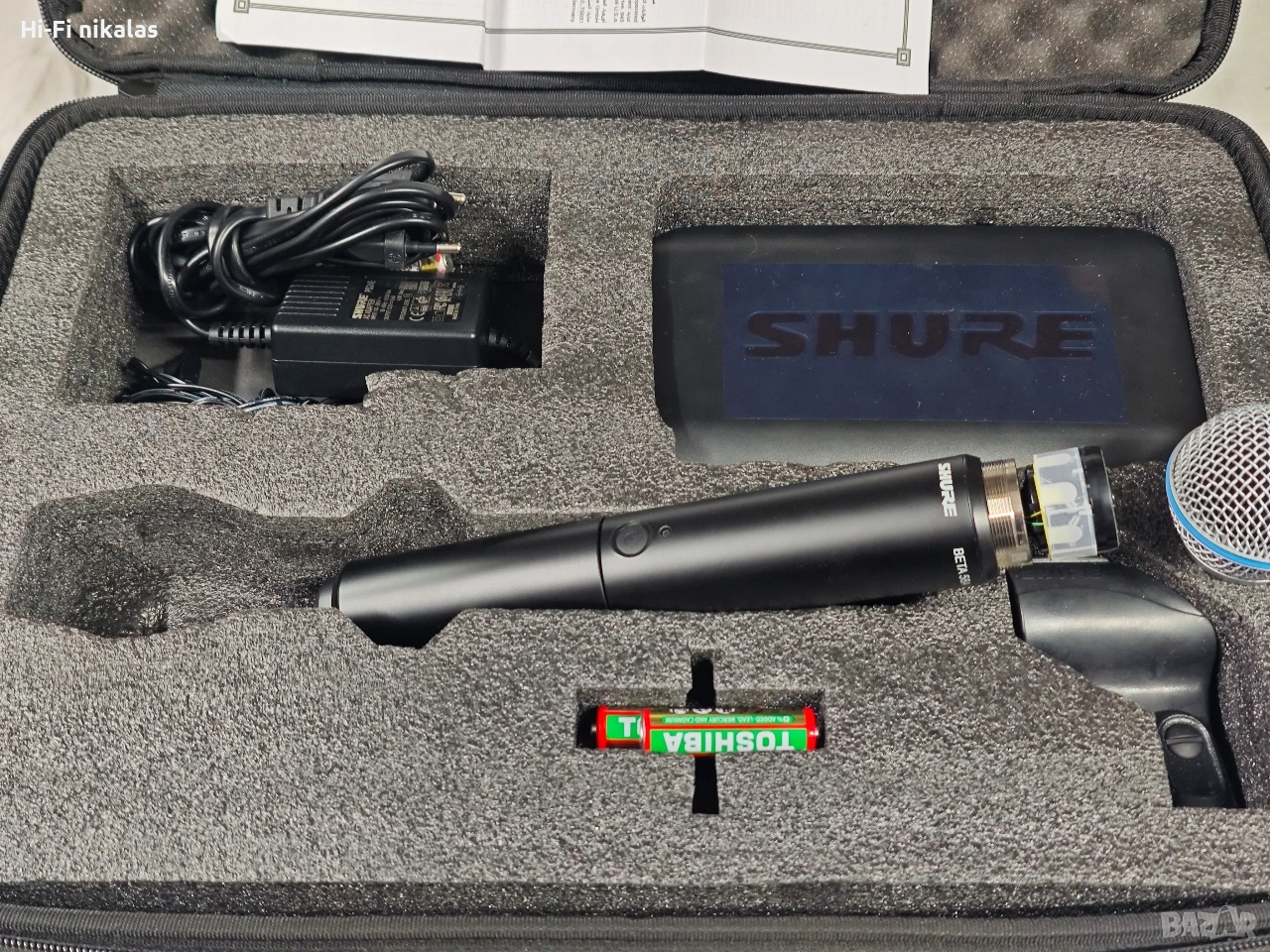професионален безжичен микрофон SHURE beta 58 blx4 blx2, снимка 1