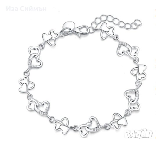 Сребърна гривна, снимка 1