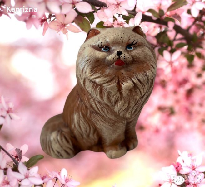 Керамична котка " Сини очи", снимка 1