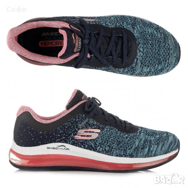 Дамски маратонки SKECHERS Skech Air-Element 2.0, Стелка мемори пяна, Номер39, Сив/Розов, снимка 1