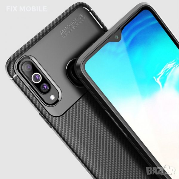 Samsung Galaxy A20S Carbon Fiber силиконов Калъф / Кейс, снимка 1